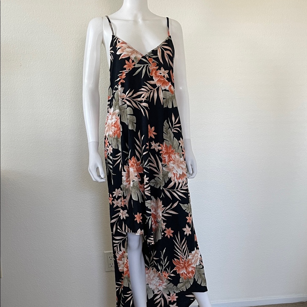 Billabong Black Floral Maxi Dress
